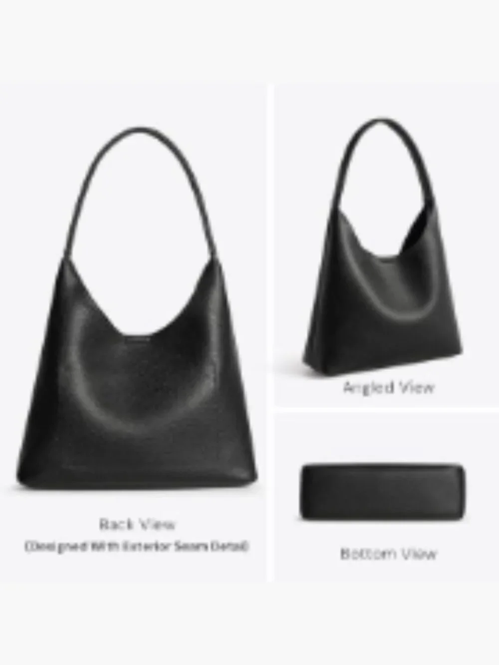 Small Slouchy Hobo Shoulder Bag for Women | Soft Vegan Leather